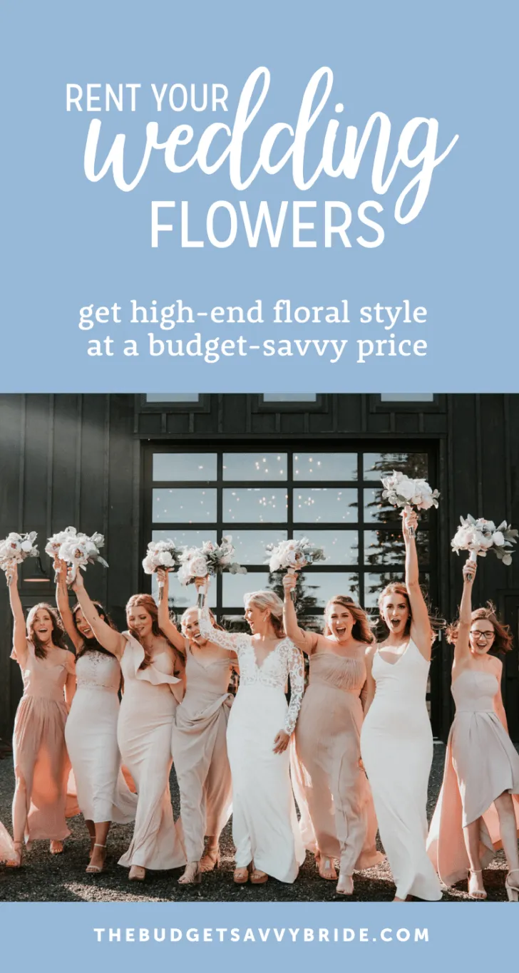 rent your wedding flowers
