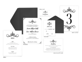 Jennifer Suite - Free Wedding Invitation Printables from The Budget Savvy Bride