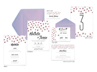 Natalie Suite - Free Wedding Invitation Printables from The Budget Savvy Bride