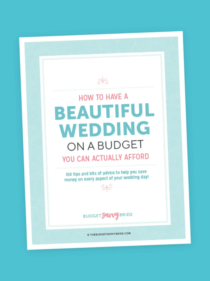 how to save money on a wedding ebook