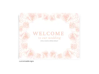Free Editable Wedding Signs • Phoebe Collection • The Budget Savvy Bride