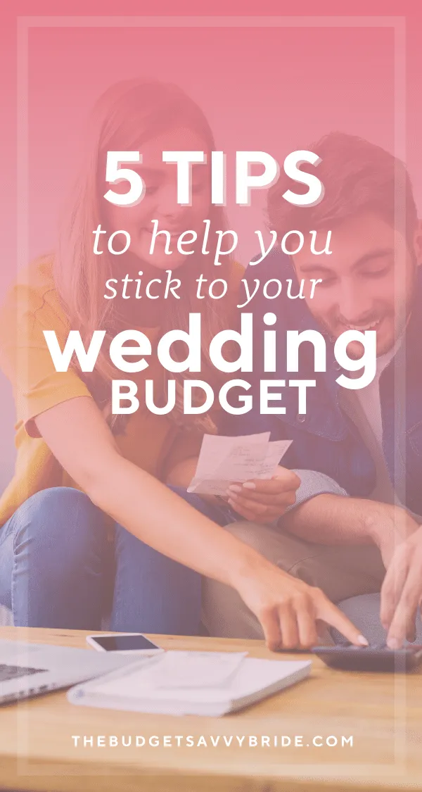 So you've set your wedding budget, but how do you actually stick to it? Read these tips for keeping up with spending and staying on track!
