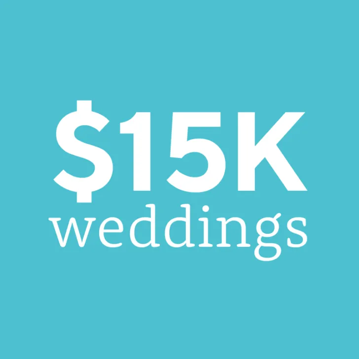 Weddings on a $15,000 budget | $15K wedding budget