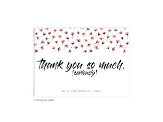 Free Editable Wedding Thank You Cards • Natalie Collection • The Budget Savvy Bride