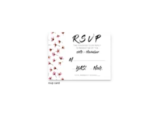 Natalie RSVP Card - Free Printable Wedding Invitations - Edit with Canva!