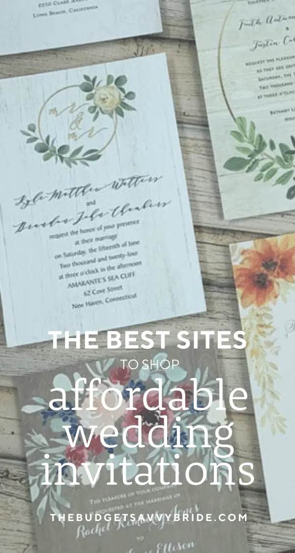 If paper is low on your list of wedding priorities, check out this list of sites where you can buy cheap wedding invitations that look like a million bucks!