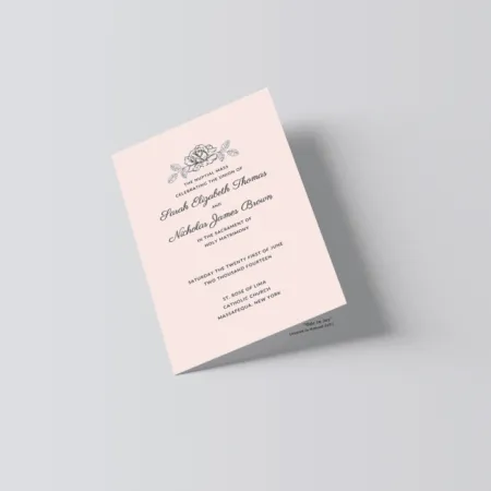Catholic Wedding Program Template