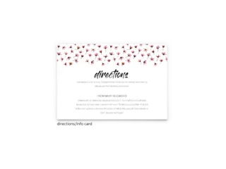 Natalie Enclosure Card - Free Printable Wedding Invitations - Edit with Canva!