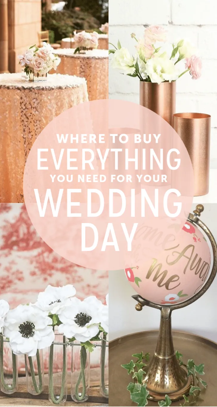 where to buy everything you need for your wedding