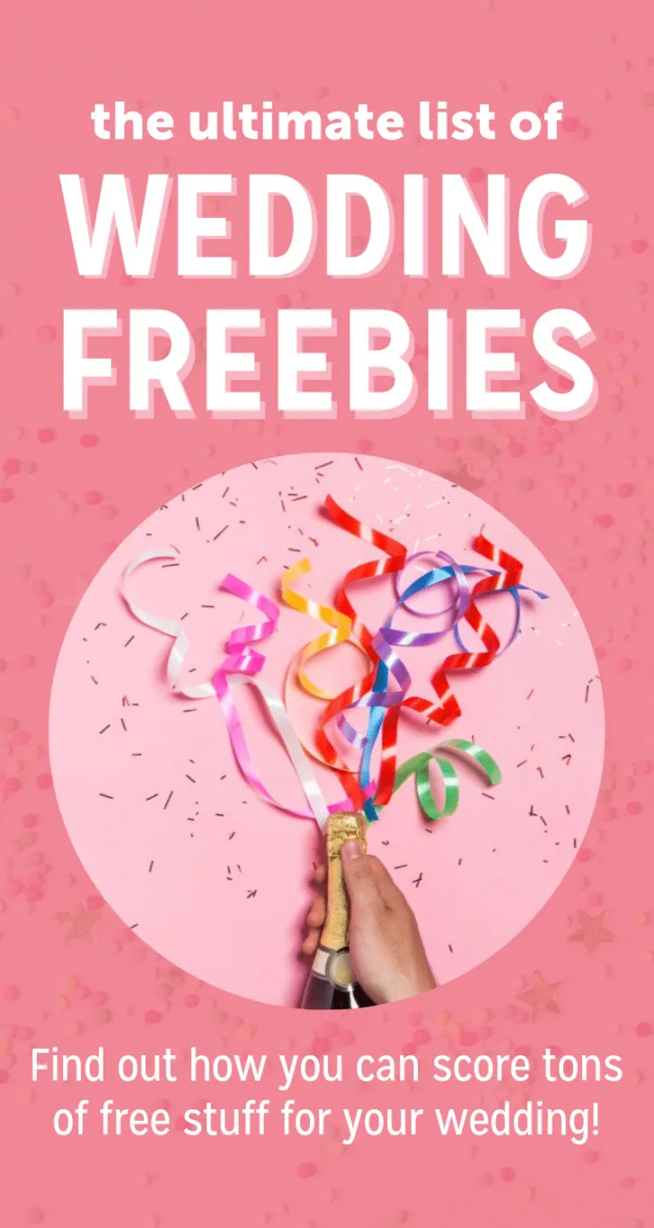 ultimate list of wedding freebies