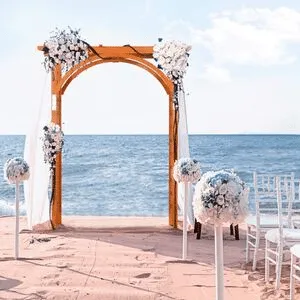 wedding ceremony altar