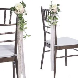 aisle marker flowers