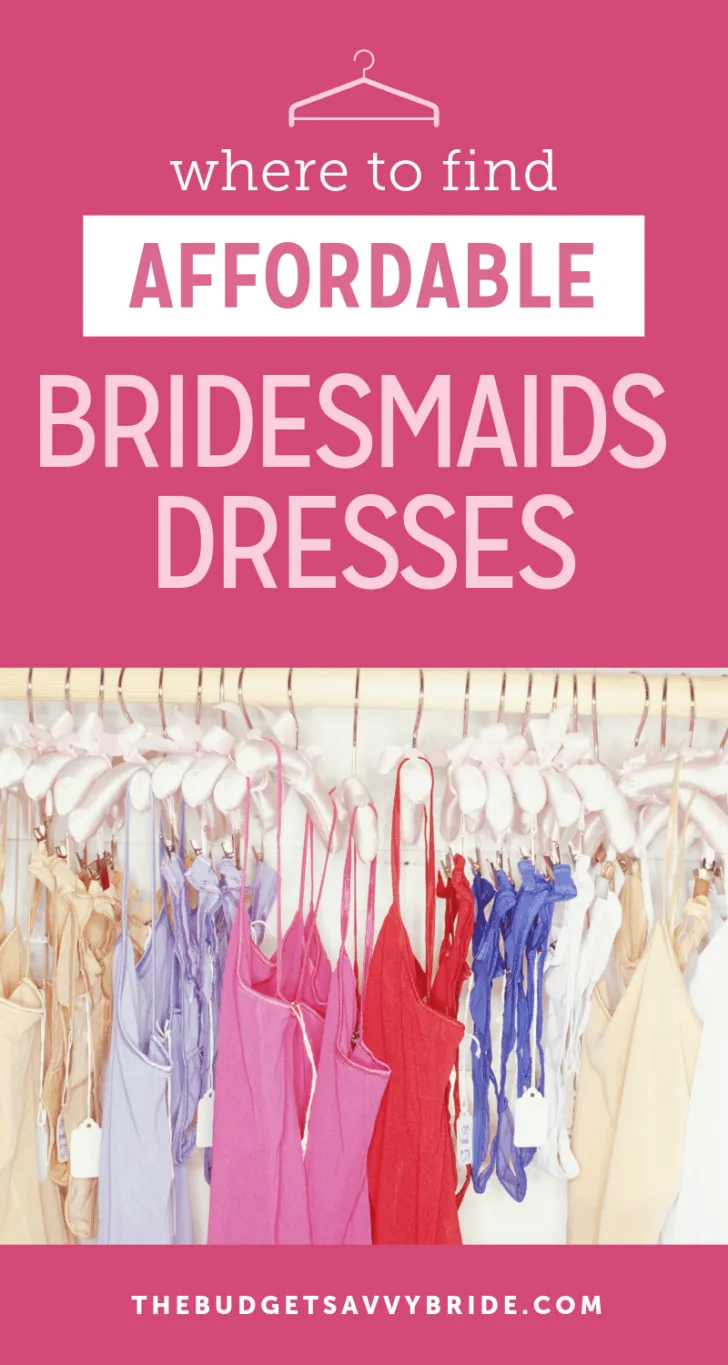 where to find affordable bridesmaids dresses