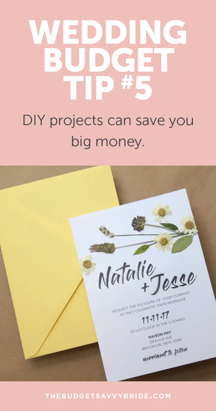 Wedding Budget Tip #5: DIY Projects can save you big money