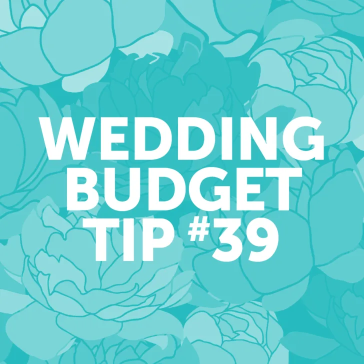 Wedding Budget Tip #39: Order Wholesale Flowers or pick them up from a farmer's market so you can DIY your wedding flowers.