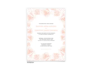Phoebe Wedding Invitation - Free Printable Wedding Invitations - Edit with Canva!