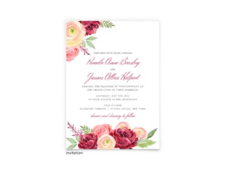 Nickell Wedding Invitation - Free Printable Wedding Invitations - Edit with Canva!