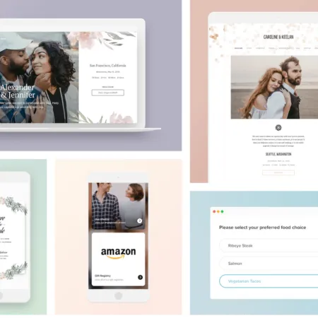 Joy Wedding Website Tools and Features