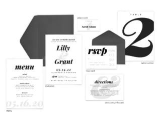 Lily Suite - Free Wedding Invitation Printables from The Budget Savvy Bride