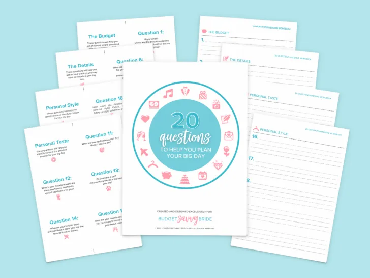 20 questions worksheet mockups