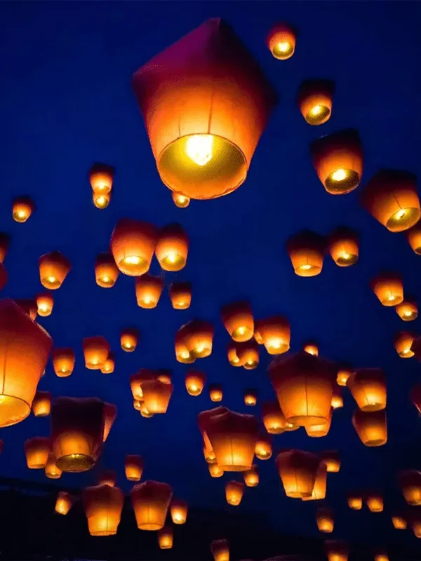 Wishing Lanterns for your Wedding Send Off