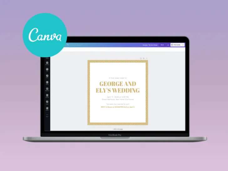 Canva - wedding invitations you can design yourself