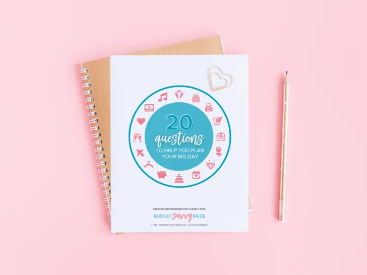 20 questions of wedding planning