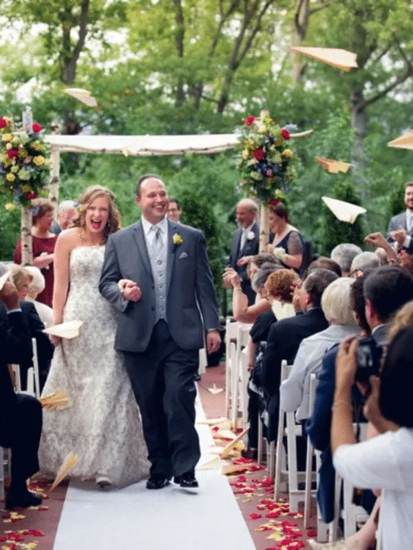 Paper Airplane Wedding Send Off